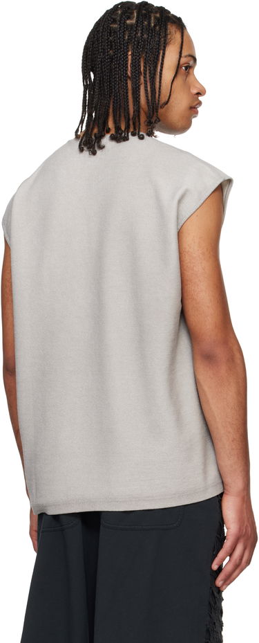 Tanktop Diesel Diesel S-Rub-SL Distressed Tank Top Grå | A19115-0PLAI-97C, 2