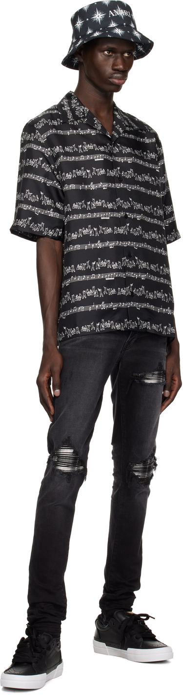 Skjorte AMIRI AMIRI Jazz Band Print Shirt Sort | AMSTCA1106, 3