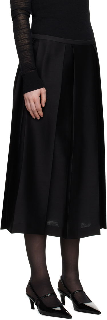 Nederdel TOTEME TOTEME Twinflower Pleated Midi Skirt Sort | 251-WRB0273-FB0324, 1