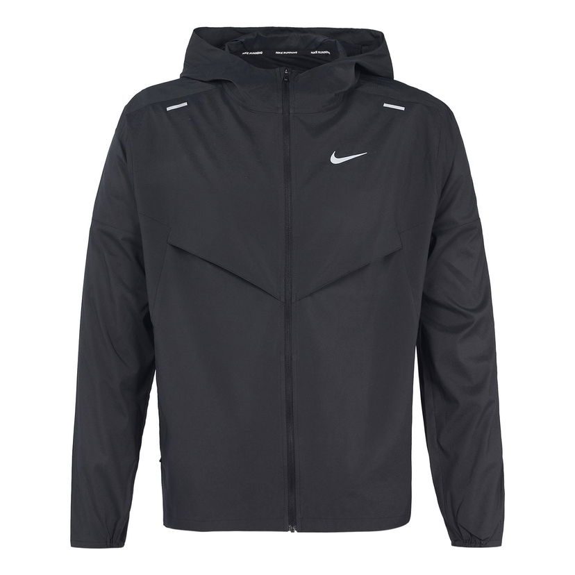 Vindjakke Nike Men's Repel UV Windrunner Jacket Sort | CZ9071-010