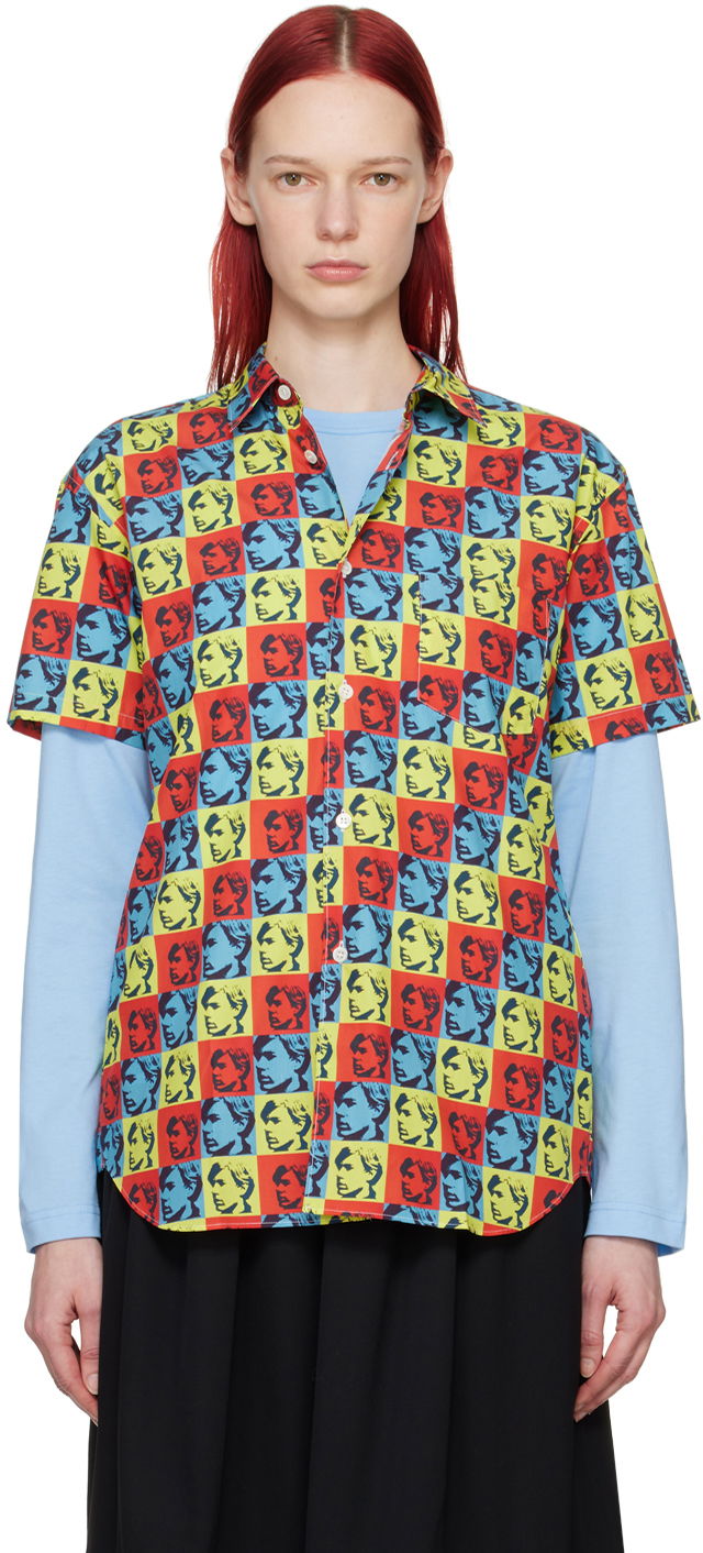 Skjorte Comme des Garçons Multicolor Andy Warhol Print Shirt Flerfarvet | FM-B022-051