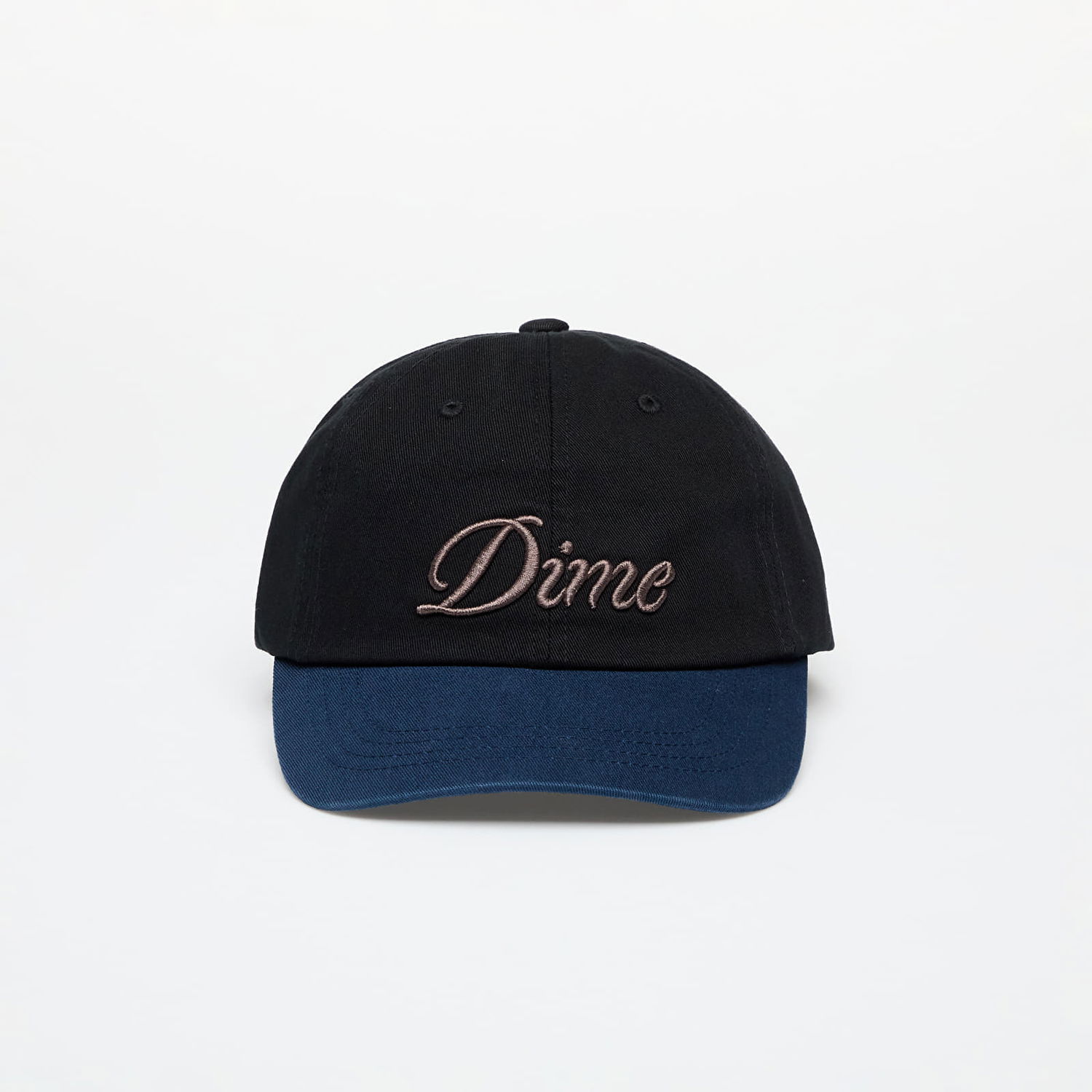 Kasket Dime Cursive Low Pro Cap Black/ Midnight Universal Sort | DIMEFA2455BLK, 0