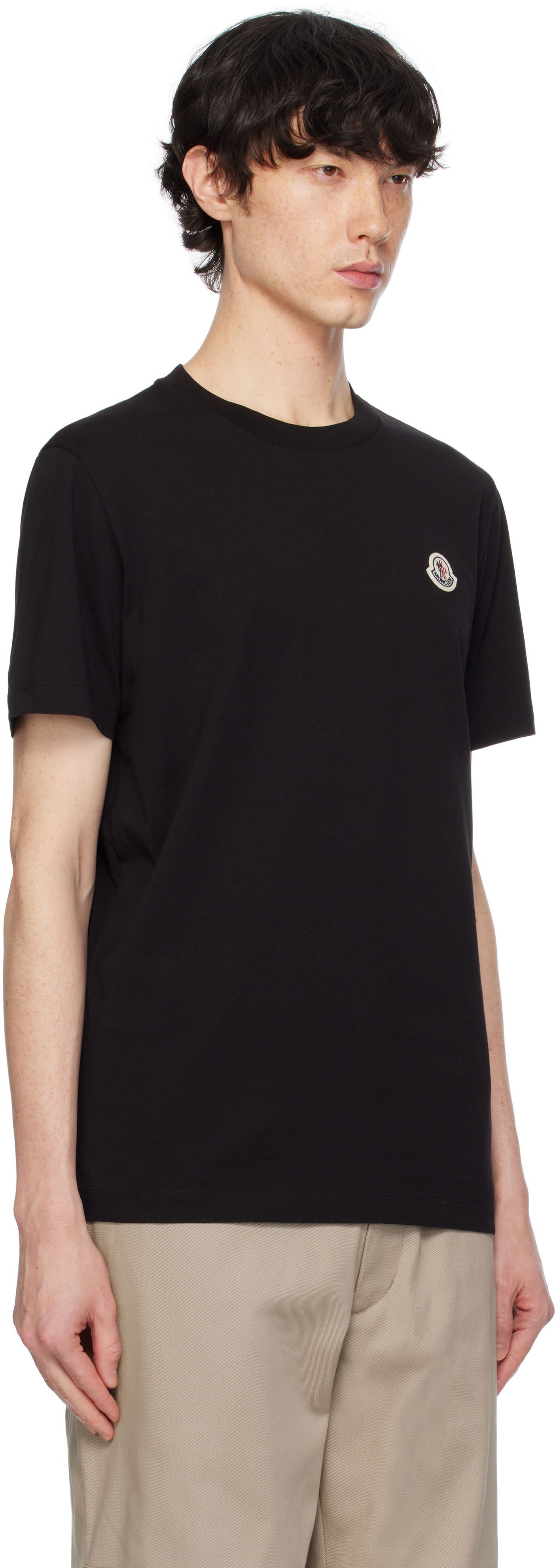 T-shirt Moncler Three-Pack Logo Patch T-Shirt Grå | K10918C00026829H8, 1