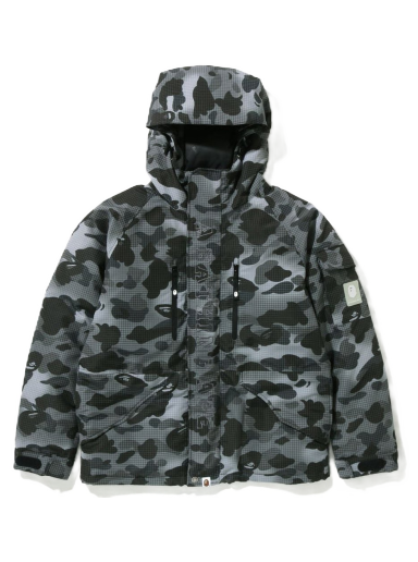 Sweatshirt BAPE Grid Camo Relaxed Fit Hoodie Down Jacket Sort | 1I80-144-006