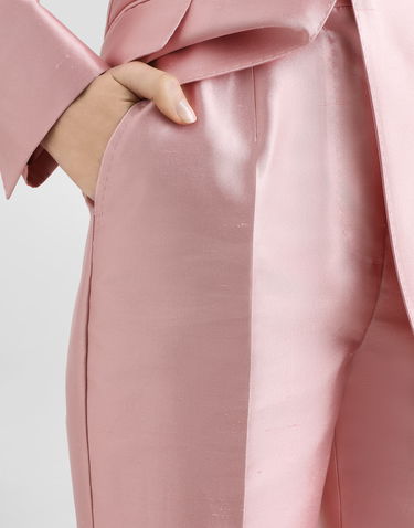 Bukser Dolce & Gabbana Dolce & Gabbana Shantung Silk Trousers Lyserød | FTAM2TFU1JKF1452, 3