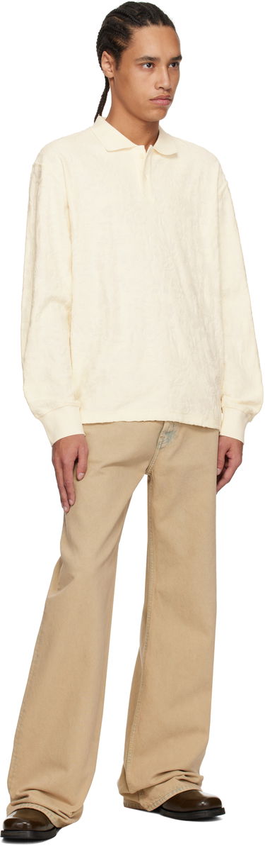 Polo skjorte Soulland Soulland Robert Plush Long Sleeve Polo Hvid | 51000-1308, 3