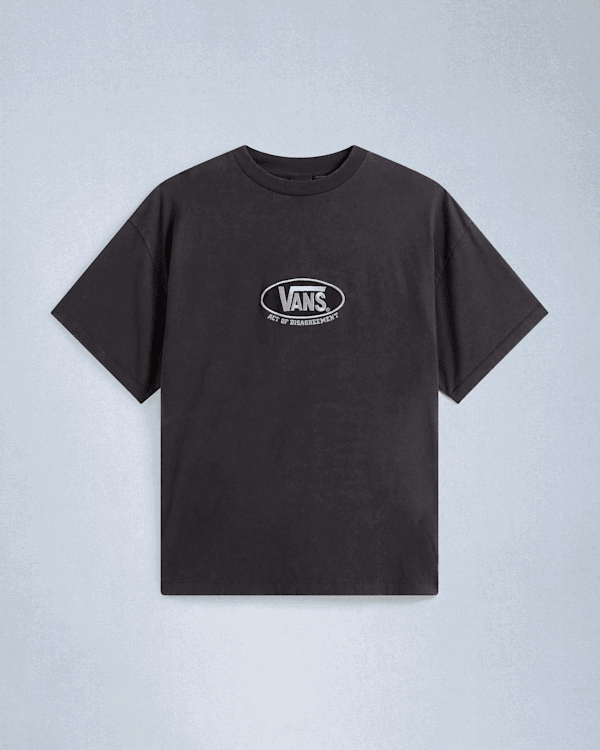 T-shirt Vans Act Of Disagreement Oval Logo T-Shirt Sort | VN000TR3EMQ, 0