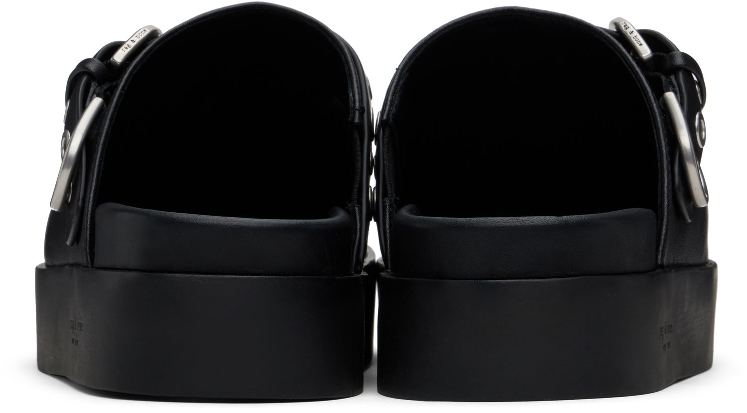 Tøj rag & bone Rag & Bone Geo Platform Mules Sort | WFF24HF1003LE03, 1
