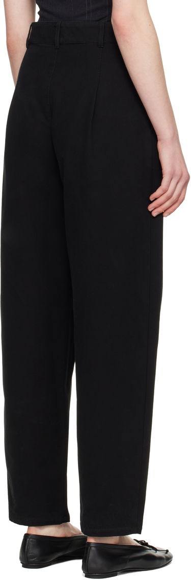 Bukser A.P.C. A.P.C. Willow Pleated Carrot Fit Trousers Sort | COGBJ-F08486, 2