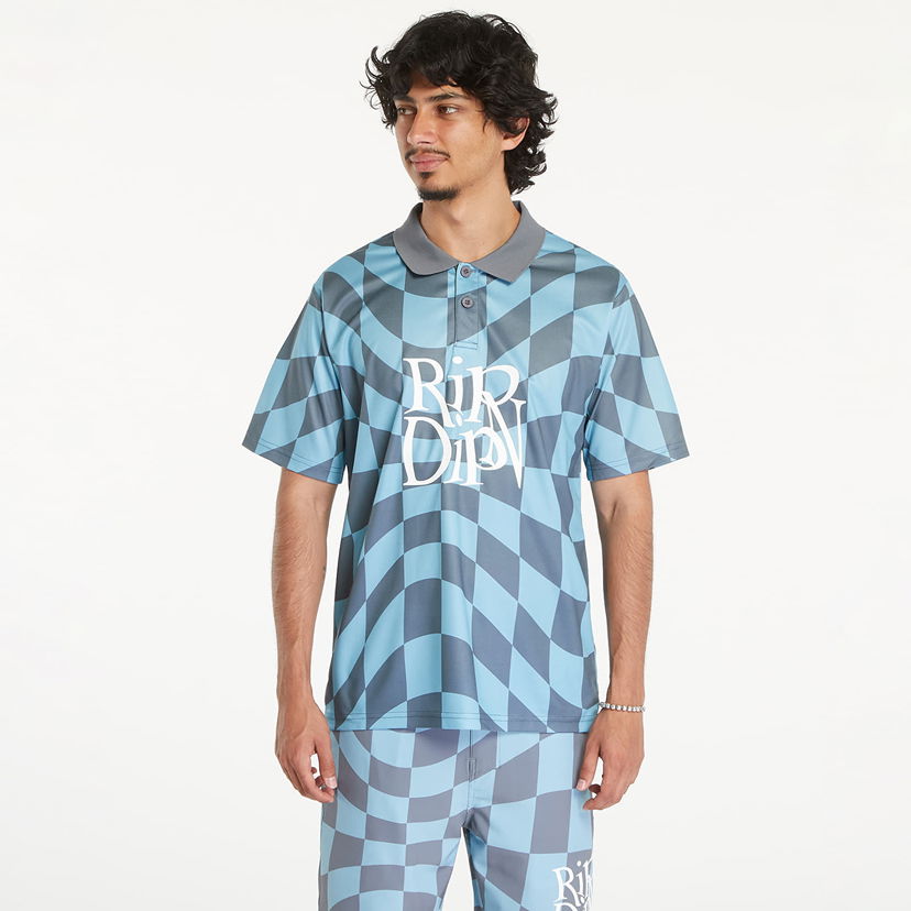 T-shirt RIPNDIP Quantum Groove Soccer Jersey Slate Blå | RNDSUM24105