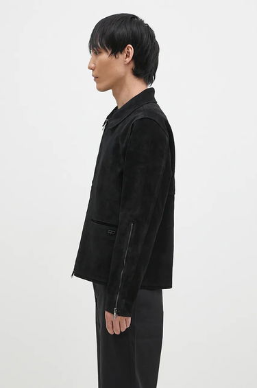 Jakke Filling Pieces Leather Jacket Suede Sort | 75922791861, 1