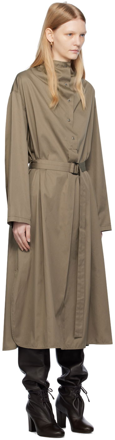 Skjorte LEMAIRE LEMAIRE Housse Midi Dress Sort | DR1040 LF824, 4