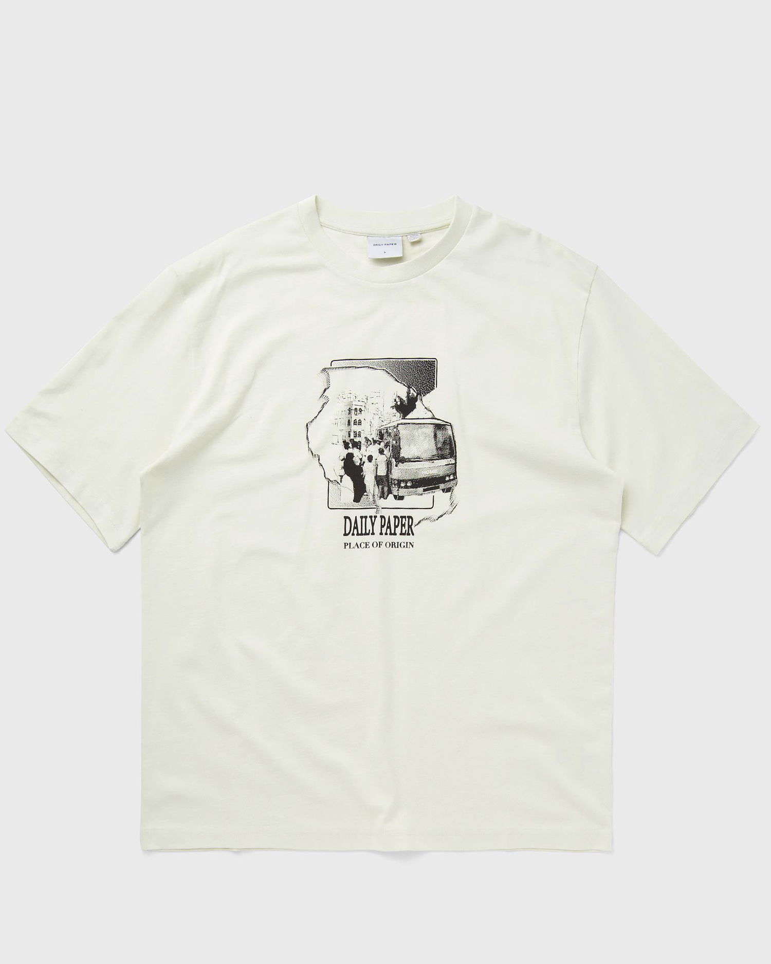 T-shirt DAILY PAPER Place of Origin Shortsleeves Hvid | 2413011, 0