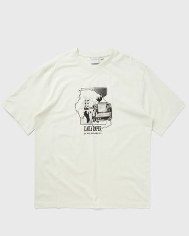 T-shirt DAILY PAPER Place of Origin Shortsleeves Hvid | 2413011, 0