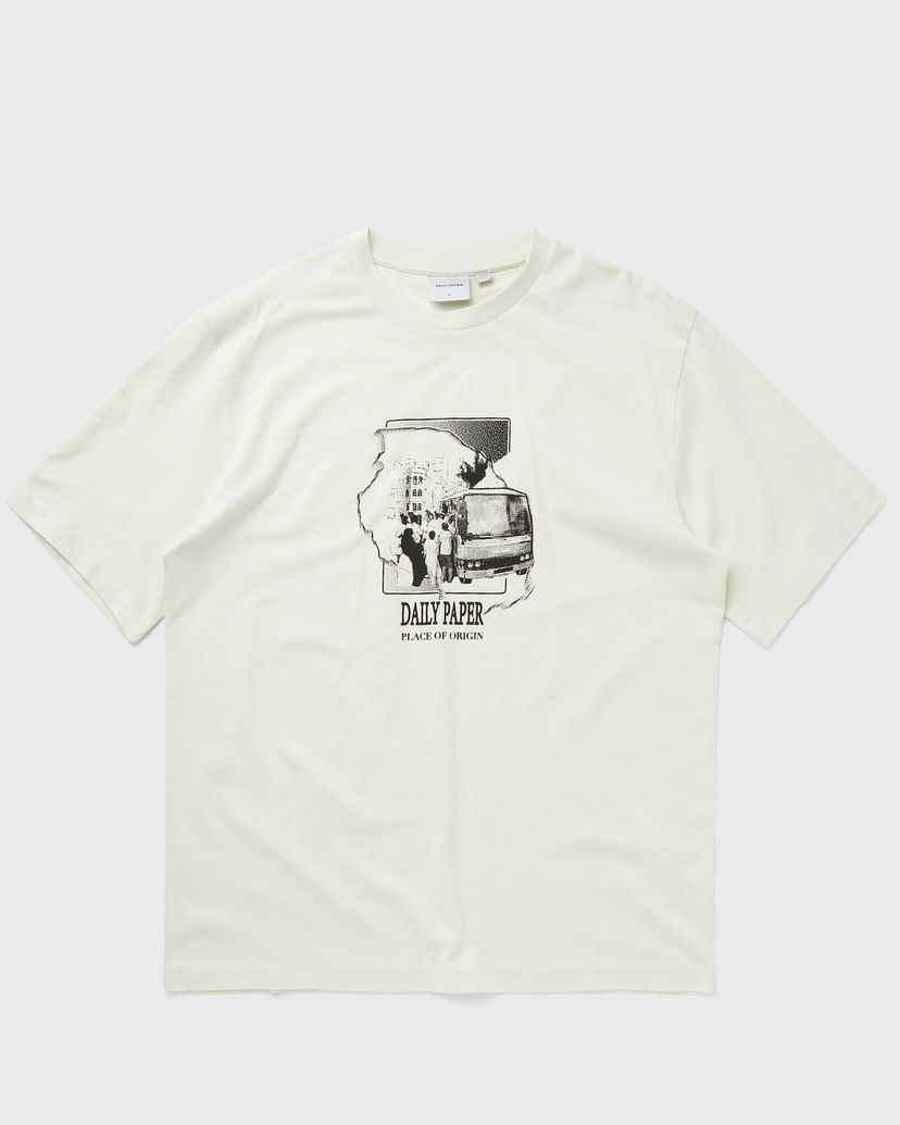 T-shirt DAILY PAPER Place of Origin Shortsleeves Hvid | 2413011