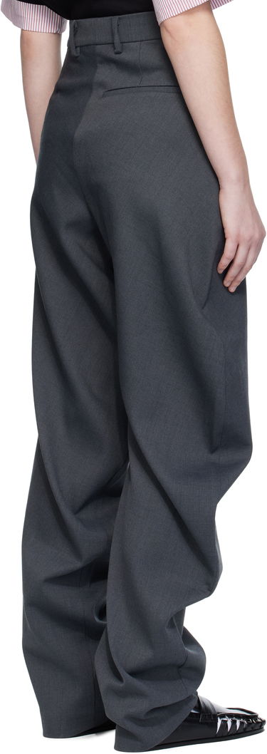 Bukser Charles Jeffrey Loverboy Charles Jeffrey LOVERBOY Topsy Turvy Wide-Leg Trousers Grå | 52030406, 2