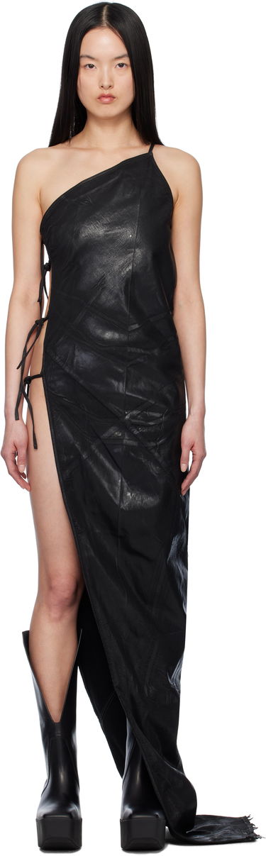 Kjole Rick Owens Rick Owens DRKSHDW Taco Maxi Dress Sort | DS01E3516 SCF, 0