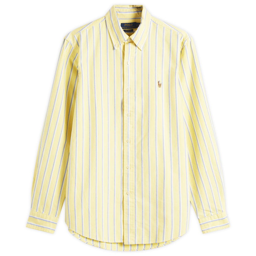 Skjorte Polo by Ralph Lauren Ralph Lauren Custom Fit Oxford Shirt, Size Large Gul | 710928918005