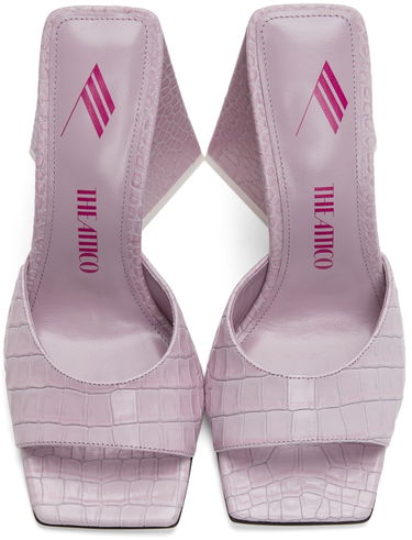 Skopleje The Attico Attico Devon Heeled Mules Lilla | 221WS000 EL002, 4