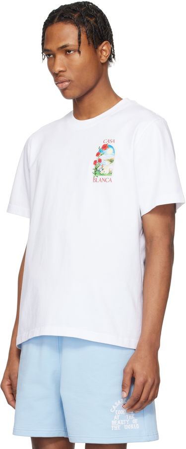 T-shirt Casablanca LA Days Printed T-Shirt, Size XL Hvid | MS25-JTS-001-12, 4
