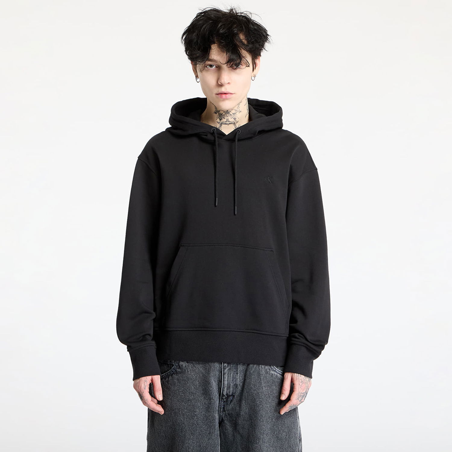Sweatshirt CALVIN KLEIN Calvin Klein Jeans Soft Layered Monogram Hoodie Sort | J30J327090 BEH, 0