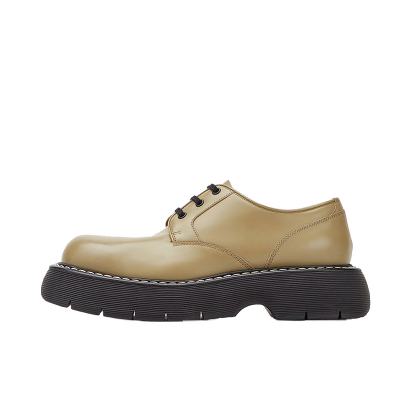 Sneakers og sko Bottega Veneta Bounce Swell Leather Lace Up Shoes Grøn | 651259V00H02865