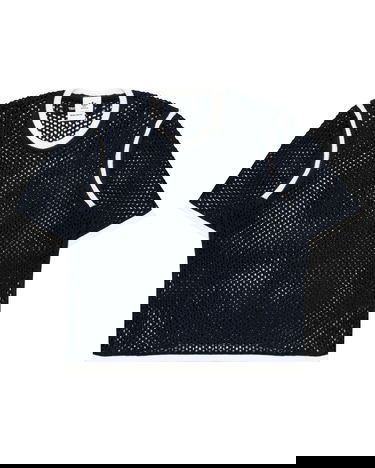 Crop top adidas Originals Wales Bonner Knit Tee Mørkeblå | KA7052, 0