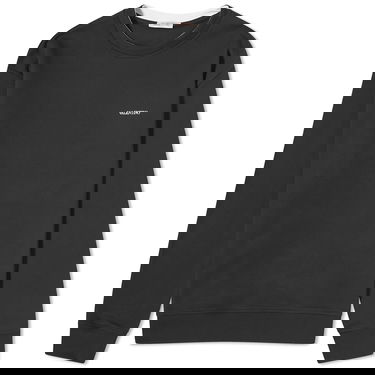 Sweater Valentino Men's Logo Crew Sweat Black Sort | 4V3MF26W9UG-0NO, 0