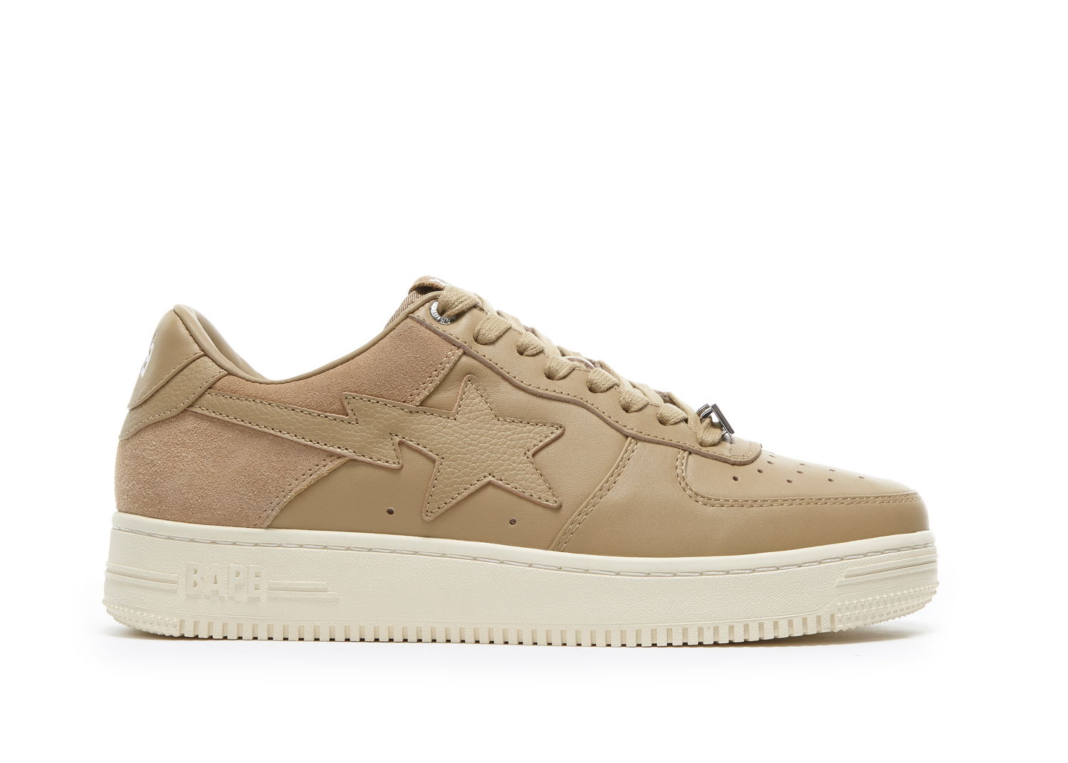 Sneakers og sko BAPE Bape Sta Low "Suede Heel Beige" Beige | 001FWG701042X, 0