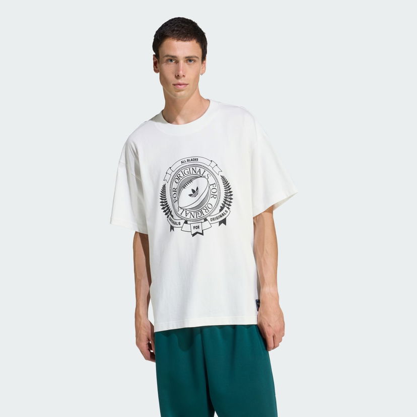 T-shirt adidas Performance Originals All Blacks Loose Graphic Short Sleeve T-Shirt Hvid | KG4649