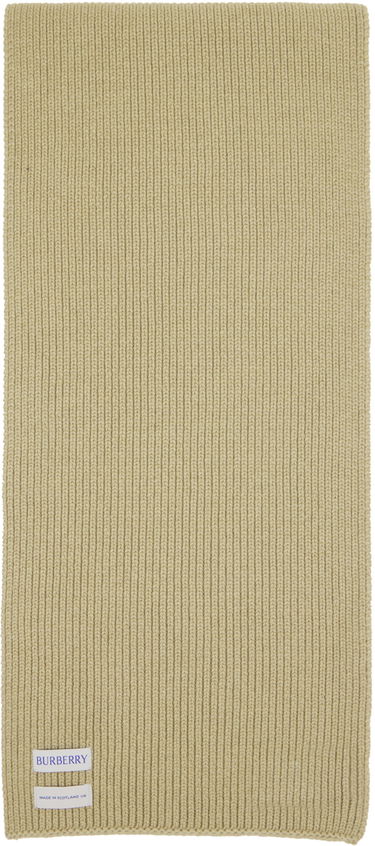 Tørklæde Burberry Ribbed Cashmere Scarf Taupe Beige | 8085772, 1