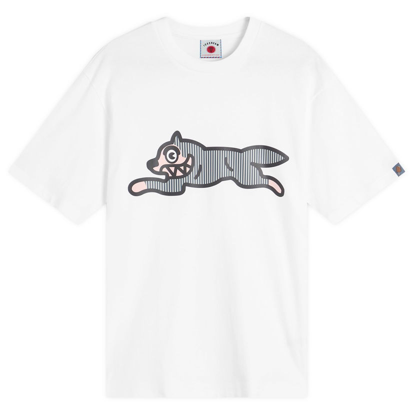 T-shirt BBC IceCream END. x ICECREAM Hickory Running Dog Hvid | IC25S07