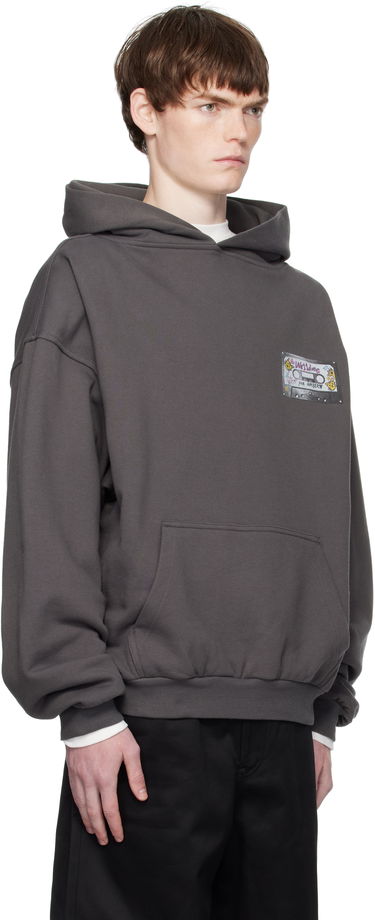 Sweatshirt We11done We11done Cassette Tape Print Hoodie Grå | WD-TH2-25-834-U-CH, 1