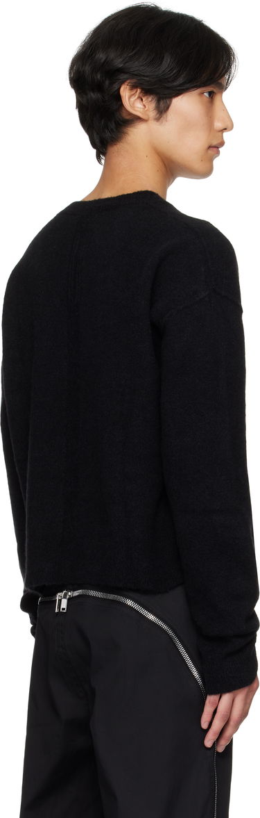 Sweater Rick Owens Rick Owens Concordians Tommy V-Neck Sweater Sort | RU02E1650 KWP, 2