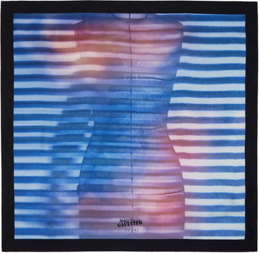 Tørklæde Jean Paul Gaultier Jean Paul Gaultier 'The Air' Silk Scarf Blå | 25/03-U-AC023-W027-565034, 1