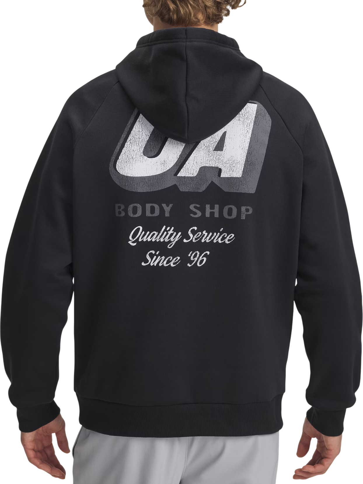 Sweatshirt Under Armour Rival Fleece HBR Logo HD Hooded Sweatshirt Sort | 6003955-001, 1