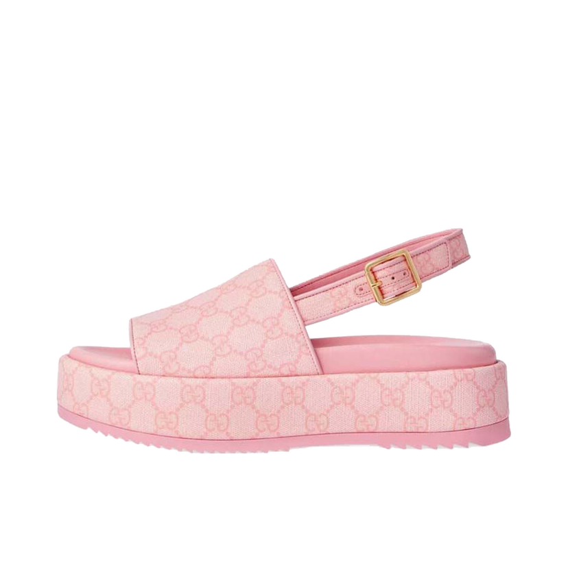 Sneakers og sko Gucci GG Platform Sandal Pink W Lyserød | 701153 FABR9 8472