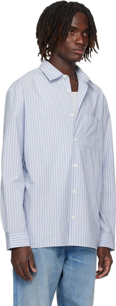 Skjorte A.P.C. A.P.C. Malo Striped Shirt Grå | COHJJ-H12532, 4