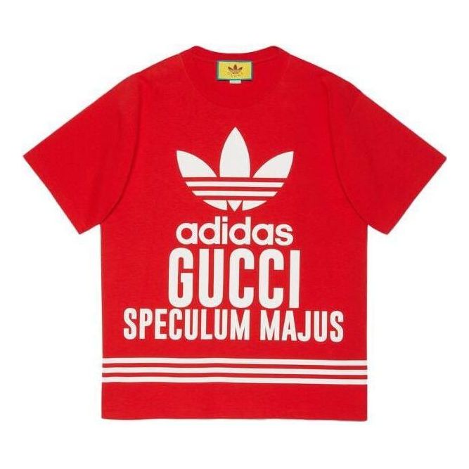 T-shirt Gucci Cotton T-Shirt Rød | 616036-XJEW1-6229
