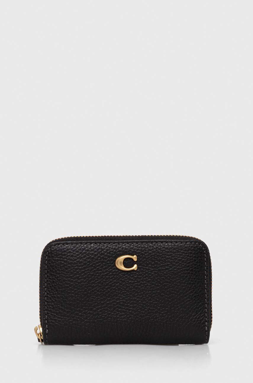 Tegnebog Coach Leather Wallet Sort | CR551, 0