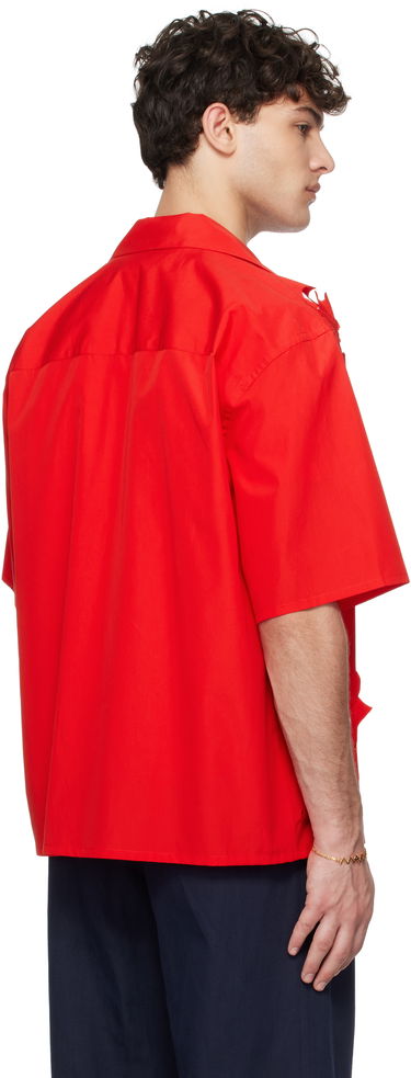 Skjorte Marni Marni Cut Out Bowling Shirt Rød | CUMU0342S0 USR013, 2