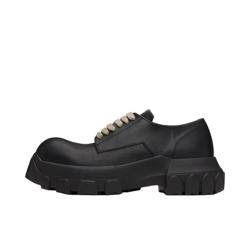 Sneakers og sko Rick Owens Rick Owens Hollywood Bozo Tractor Derbys Sort | RU02E1884 LOO