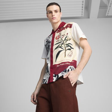 Skjorte Puma Palais Artisan Men's Botanical Print Shirt Flerfarvet | 629392_87, 0