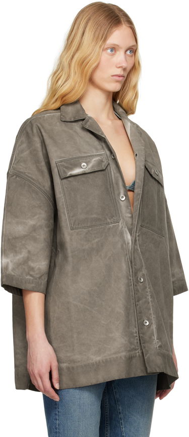 Skjorte Rick Owens Rick Owens DRKSHDW Hollywood Magnum Tommy Shirt Grå | DS01E3206 CVS, 1