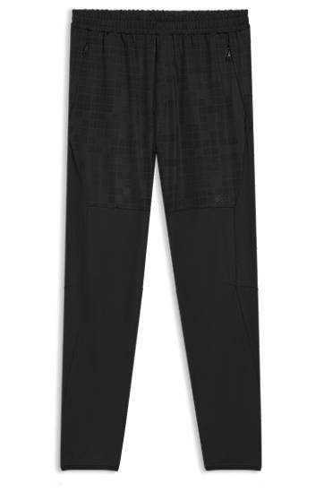 Træningsdragt BOSS Graphic-Print Performance Tracksuit Bottoms Sort | 50548448