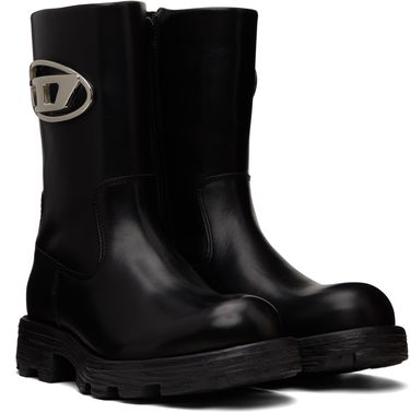 Sneakers og sko Diesel D-Hammer Bkr D W Logo Boots Sort | Y03692 P4471, 3