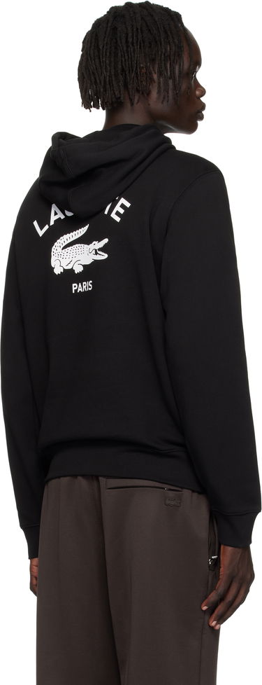 Sweatshirt Lacoste Print Hoodie Sort | SH2740_031, 2