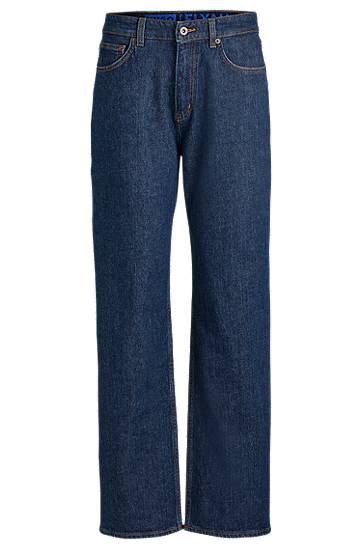Jeans BOSS Comfort-Stretch Salt-and-Pepper Jeans Blå | 50520594