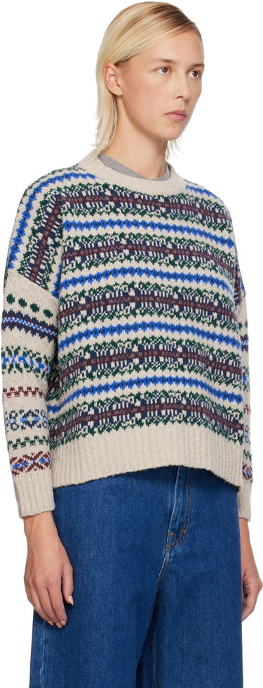 Sweater Max Mara Weekend Max Mara Rivetto Fair Isle Crewneck Sweater Flerfarvet | 2525366252600, 1