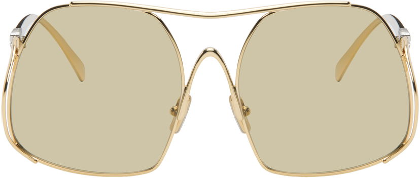 Solbriller Miu Miu Miu Ombre Metal Double-Bridge Sunglasses Metalisk | 0MU A55S 8056262528914